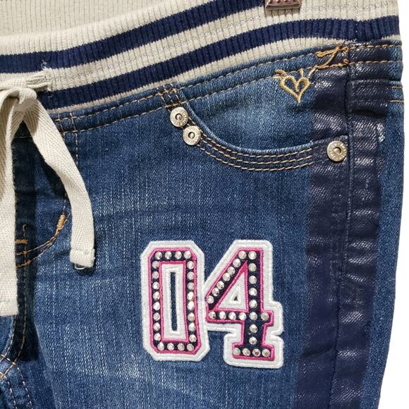 Justice Girls Size 12 Bundle Embellished Jeans Shorts Tank Top - Picture 4 of 15